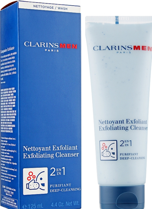 Отшелушивающее средство для лица Clarins Men Exfoliating Cleanser 125ml Славянск - изображение 2