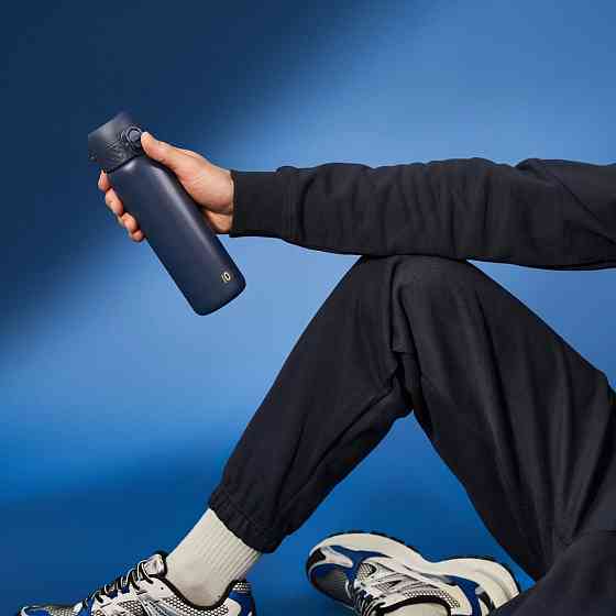 Пляшка для води металева вакуумна ION8 500 мл. Vacuum Insulated, Navy Кам'янське