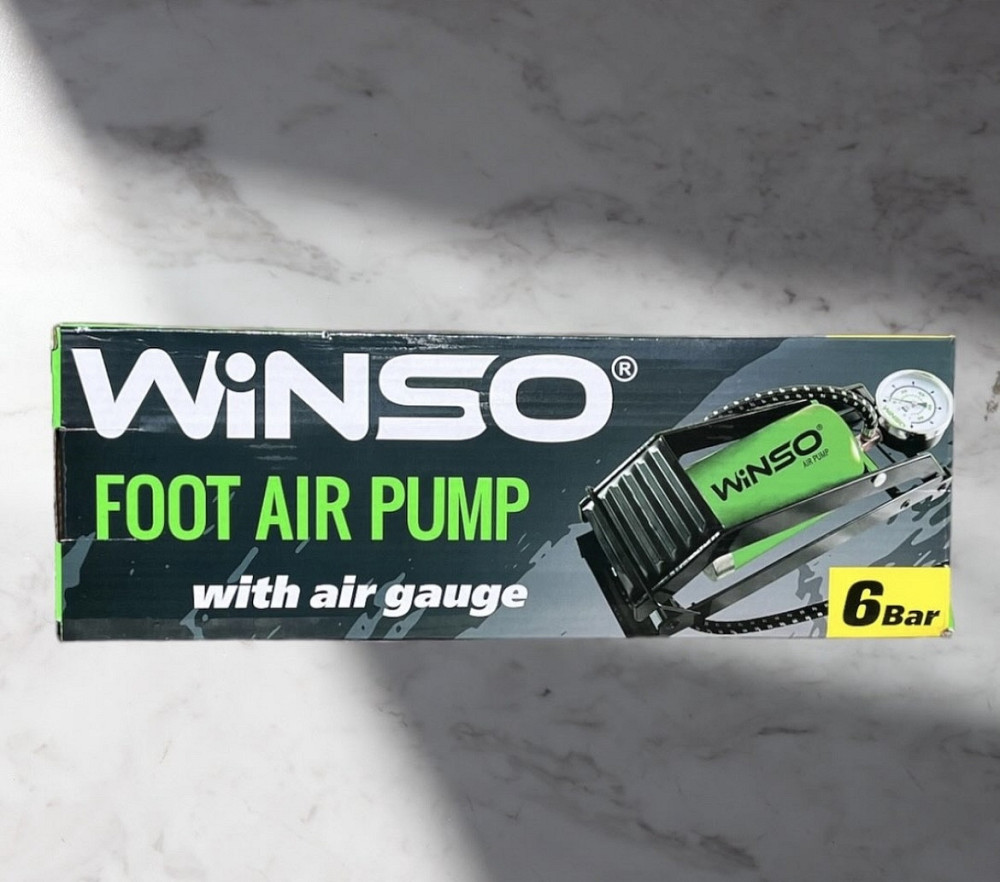 Насос ножной с манометром WINSO 6 bar Киев - изображение 1