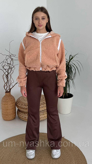 Брюки чорні теплі на велюровій основі р.122-164 Кривий Ріг - фото 4