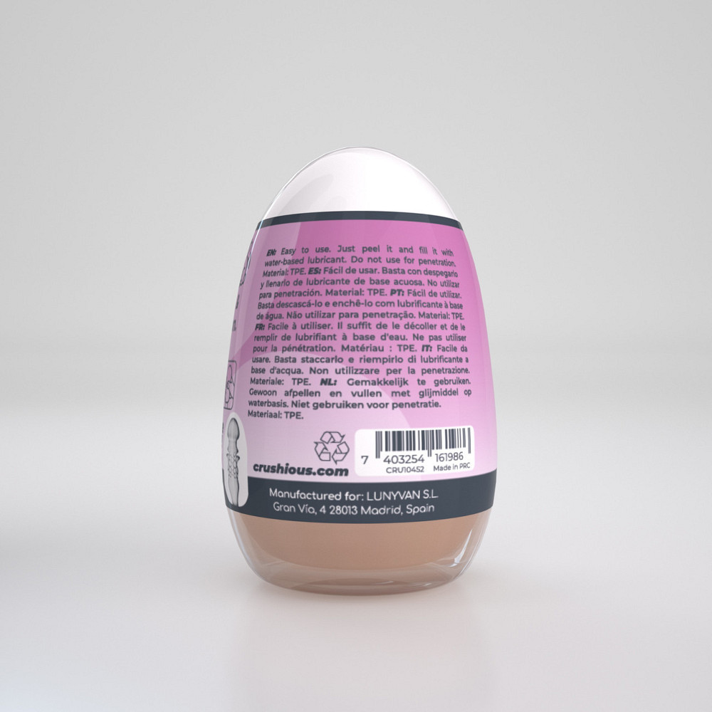 Мастурбатор-яйце, вагіна CRUSHIOUS EZY EGG THE Skilled, реалістичний Sex Aura Київ - фото 3