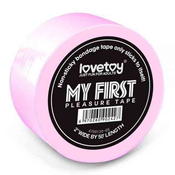 Розовая лента для бондажа LOVETOY MY FIRST Sex Aura Киев