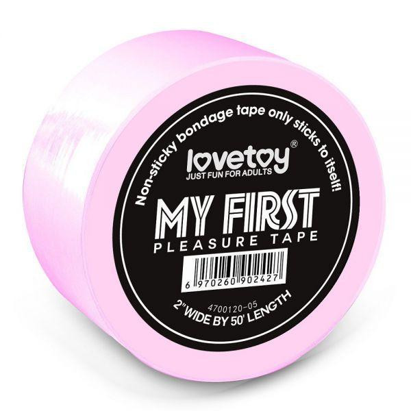 Розовая лента для бондажа LOVETOY MY FIRST Sex Aura Киев - изображение 1