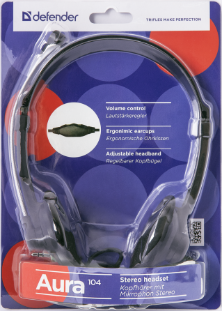 Гарнитура Defender Aura 104 Black (63104) (6272935) Киев