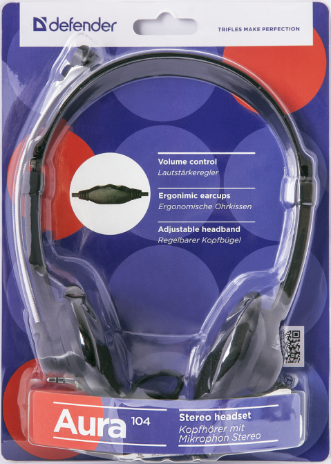 Гарнитура Defender Aura 104 Black (63104) (6272935) Киев - изображение 3