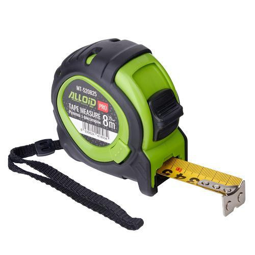 Alloid Pro. Рулетка з фіксатором  8 м/25 мм, MT-520825 Одеса - фото 3