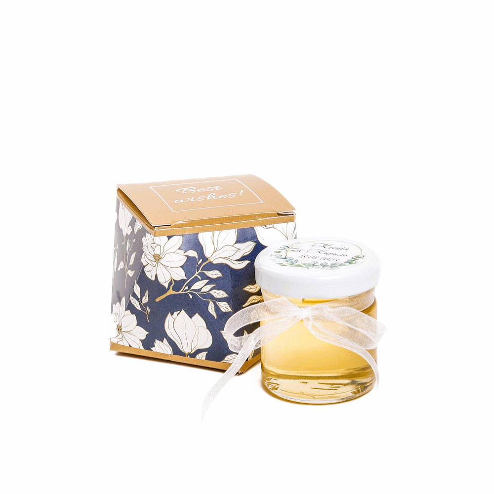 Бонбоньерки на день рождения гостям, с медом в индивидуальной коробочке Best Wishes. Одесса - изображение 1