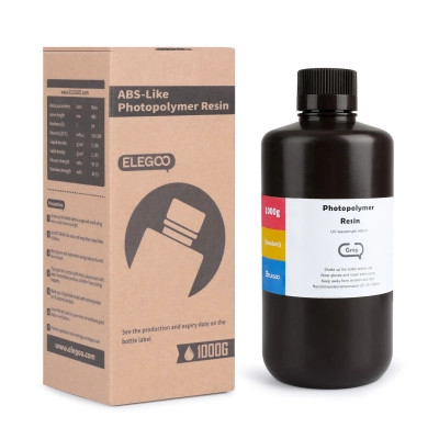 Фотополімерна смола ELEGOO Resin, ABS-like 1кг, grey (50.103.0101) Вінниця - фото 2