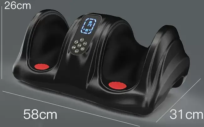 Массажер для ног (роликовый, компрессионный массаж, вибрация, прогрев) Benbo АМ-04 Черный Винница - изображение 4