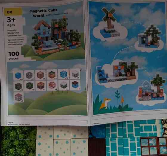 Магнітний конструктор майнкрафт 100шт. Харьков