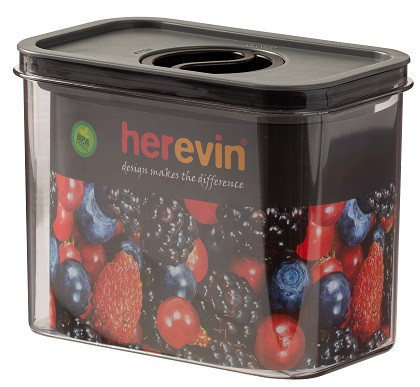 Контейнер HEREVIN Canister-Vacuum Lid-White-Black 1.2 л (161179-000) (7077942) Киев - изображение 2