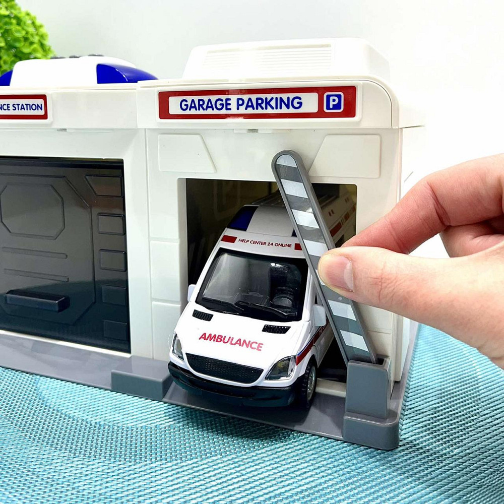 Ігровий набір Chengmei Toys Гараж з машинкою Швидка допомога зі світловими та звуковими ефектами (CLM-557) Чернигов - изображение 8