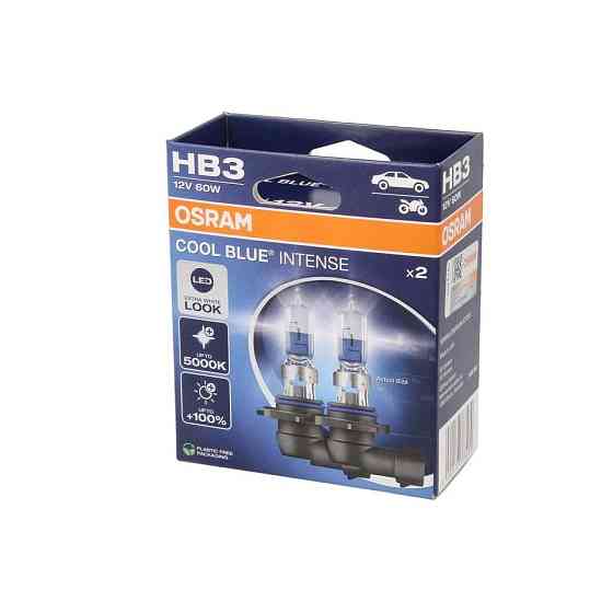Комплект галогенових ламп OSRAM HB3 9005CBN-2HB Cool Blue Intense NG +100% 5000K 60W 12V P20d (2 шт) Харків