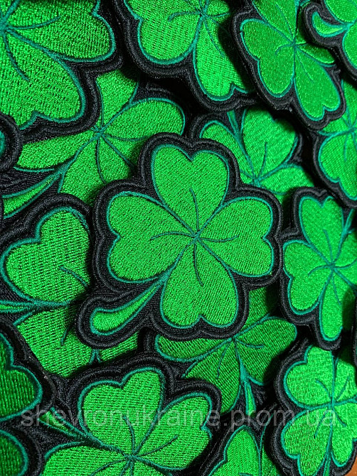 Шеврон клевер (Форма контурная. На липучке) Размер 7x7см Киев - изображение 5