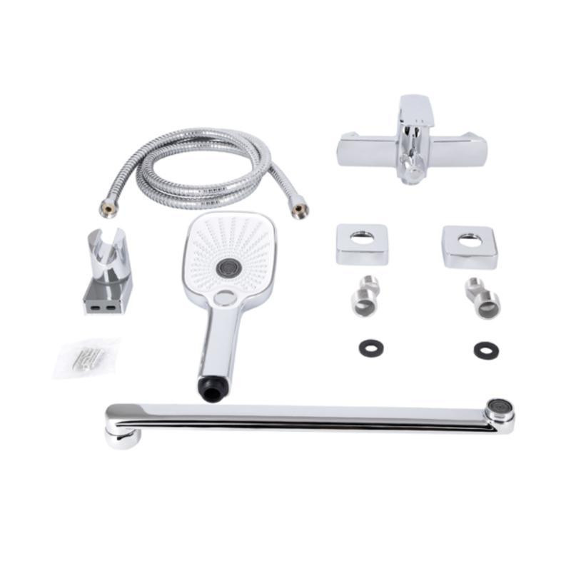 Смеситель для ванны с длинным поворотным изливом, c душевым гарнитуром Qtap Tern QTTER260CRM47587 Chrome Харьков - изображение 7