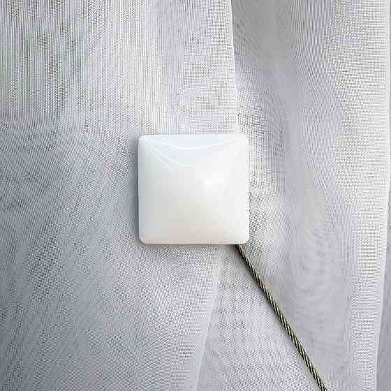 Магніти для штор і гардин Квадрат набір 2 шт Білий (81-279) Київ