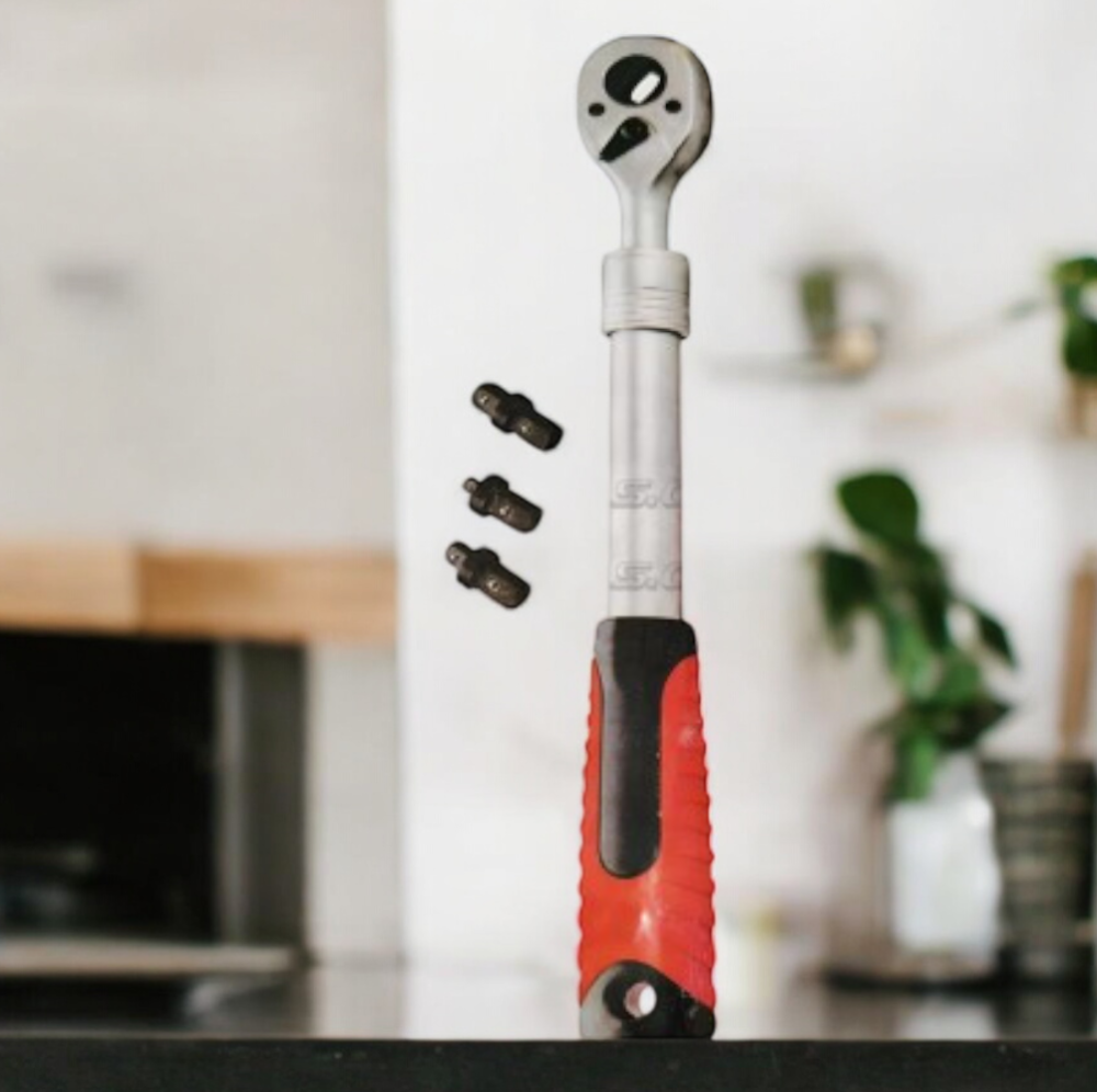 Гайковий Ключ – Трьоскачка 1/4″ - 72 Зуба + Набір Редукторів 1/4 І 3/8 Одеса - фото 2