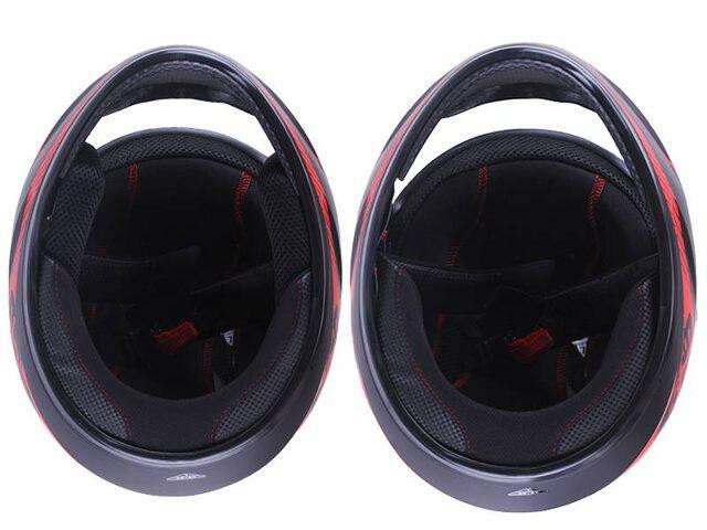 Шолом мотоциклетний інтеграл MD-803 (чорно-жовтогарячий матовий, size S) Мукачево - фото 6