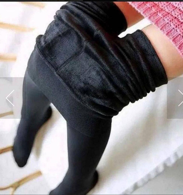 Жіночі базові теплі безшовні колготки на хутрі (ТЕРМО)  бамбук 80%, бавовна 10%, еластан 10%, хутро Одеса - фото 9