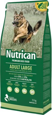 Nutrican Adult Large (Нутрікан Едалт Лардж) сухий корм для дорослих собак великих порід 15 кг. Запоріжжя