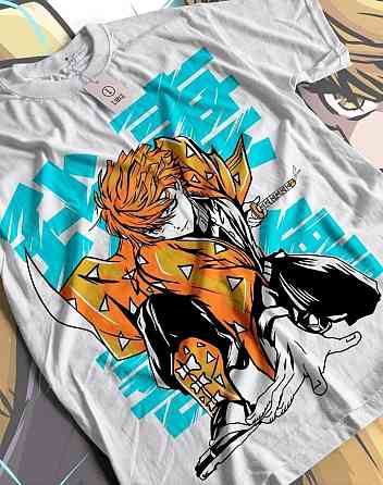 Футболка аниме Истребитель демонов оверсайз (S/M/L) Черний AnimeJ1039 Днепр