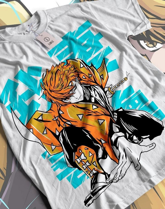 Футболка аниме Истребитель демонов оверсайз (S/M/L) Черний AnimeJ1039 Днепр - изображение 2