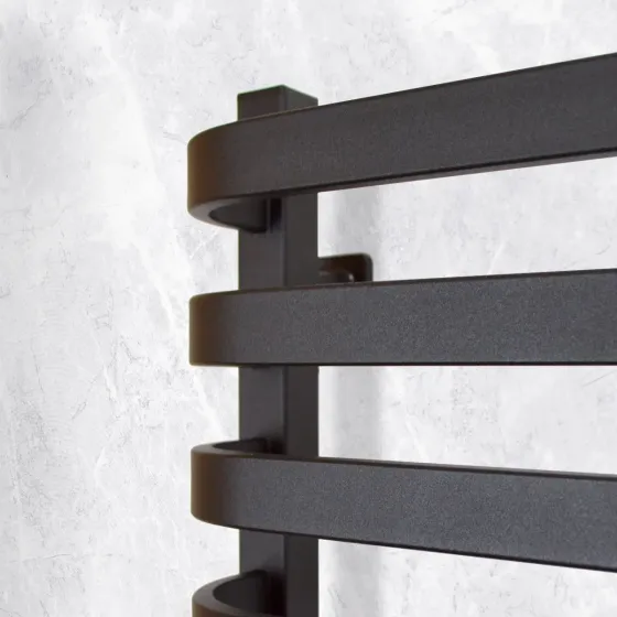 Рушникосушка електрична Navin Stugna 480х1200 Sensor з таймером, чорний муар Київ