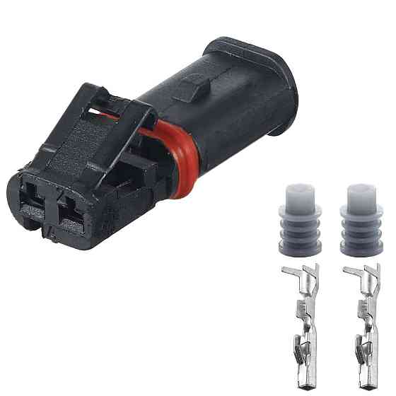 Разъем коннектор 2-кон., 872-406-501, Hirschmann Германия универс., Освещение, BMW Киев