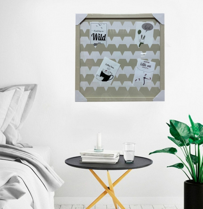 Настінний Органайзер Мудборд (moodboard) для фото та нотаток для справ 40 х 40 Вінниця - фото 1