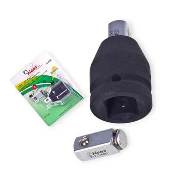 Перехідник ударний 3/4" (мама) - 1/2" (тато) зі змінним квадратом Мукачево