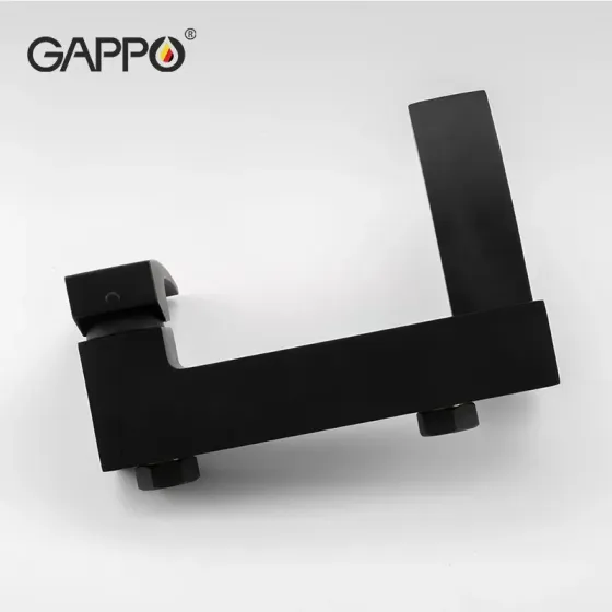 Смеситель для ванны GAPPO G3207-6 с душевым гарнитуром, черный Киев
