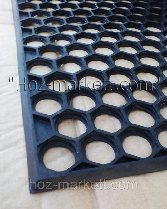 Коврик 75 см х 45 см резиновый соты грязезащитный килим Харьков - изображение 9