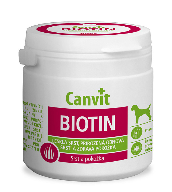 Canvit Biotin (Канвіт Біотин) вітамінна харчова добавка для ідеальної вовни собак до 25 кілограмів. 100 г. Запоріжжя - фото 1