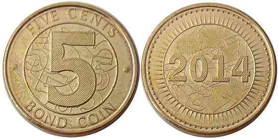 Zimbabweмбаy — 5 Cents 2014 UNC Полтава