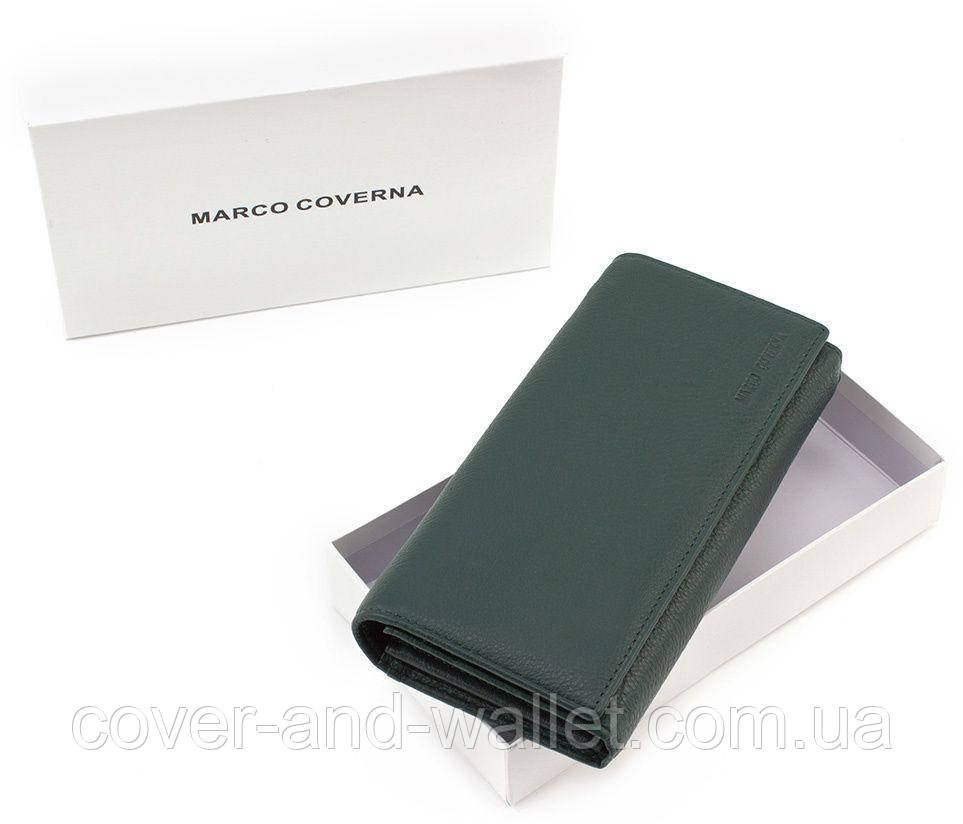 Якісний шкіряний жіночий гаманець на магнітах  горизонтального типу Marco Coverna 1411 Київ - фото 6