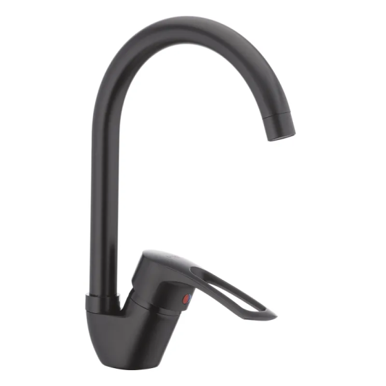 Кухонный смеситель Cron Hansberg 777-G черный стильный CR0791 Харьков