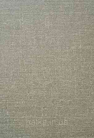 Шпалери вінілові на флізеліні AS creation Della Natura 1.06Х10 однотонні під тканину мішковина зелені Київ