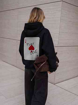 Худи с принтом «Play Love / Ace of Spades» Черновцы