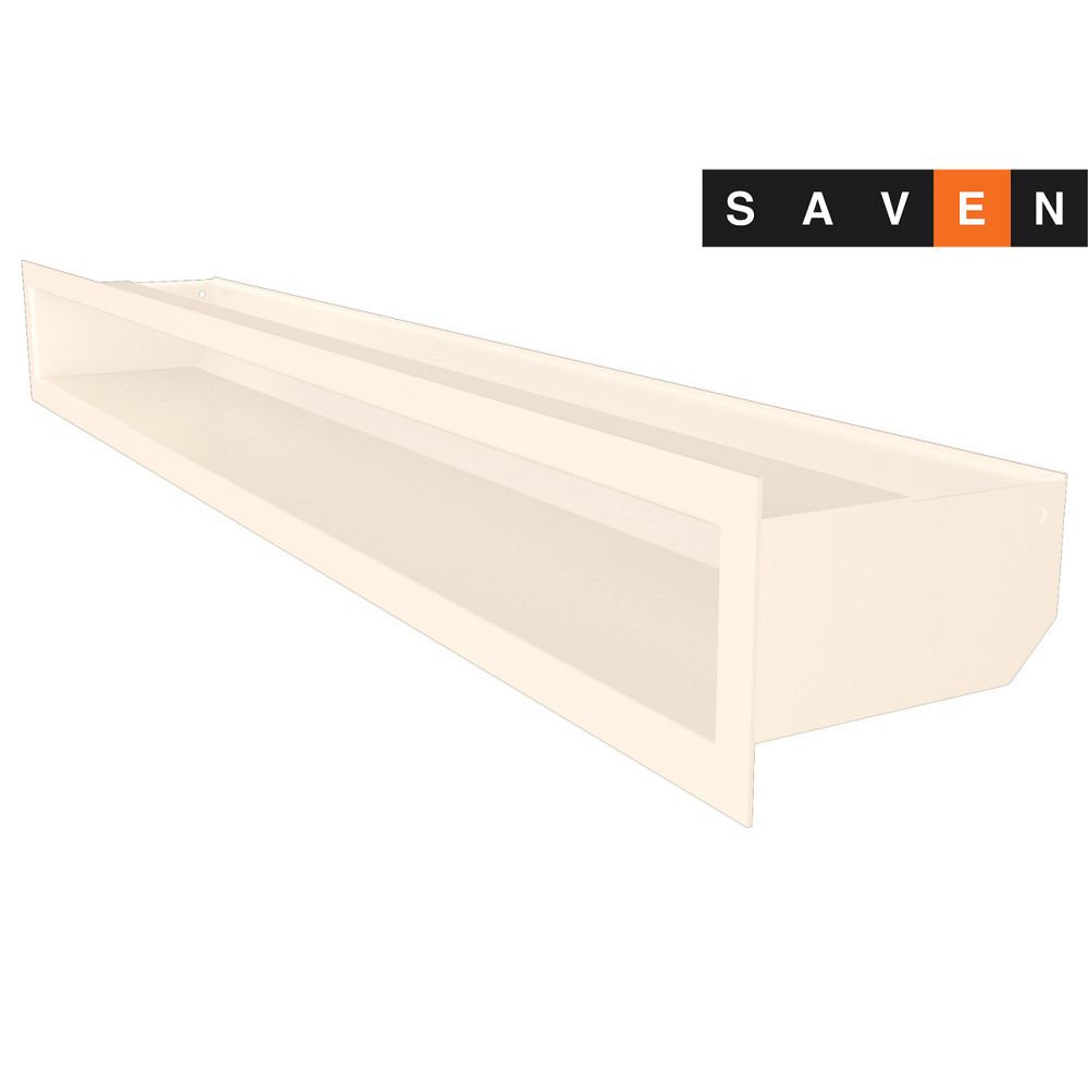 Вентиляційна решітка для каміна SAVEN Loft 90х800 кремова Львів - фото 1