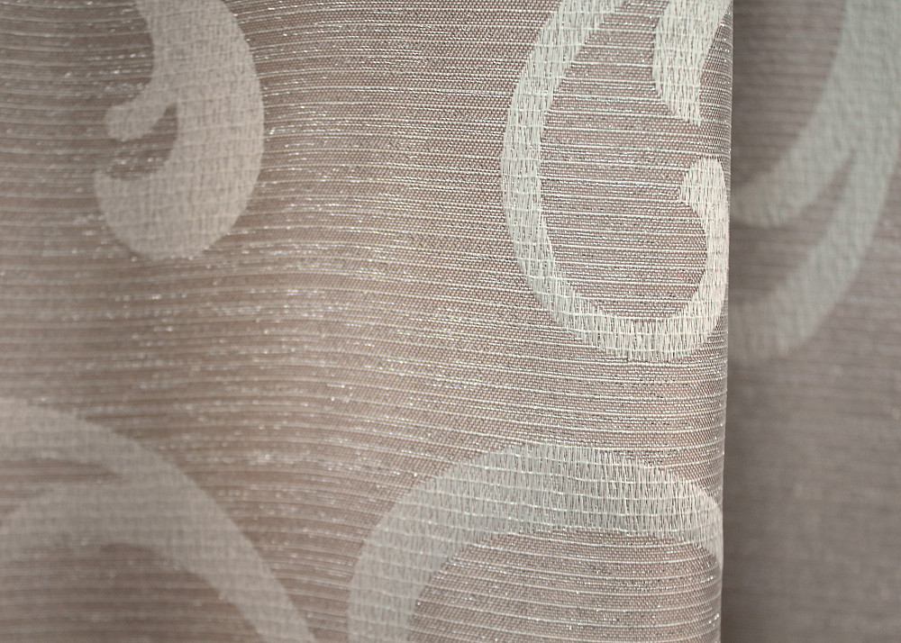 Комплект коротких штор VR-Textil Жаккард Allure № 1613ш Пудровый 130х170 см 2 шт (35-0273) Киев - изображение 7