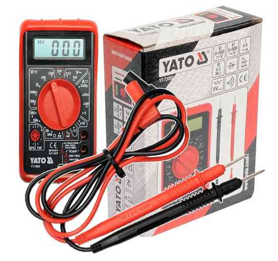 Мультиметр цифровий з продзвонкою (тестер) YATO YT-73080 Київ