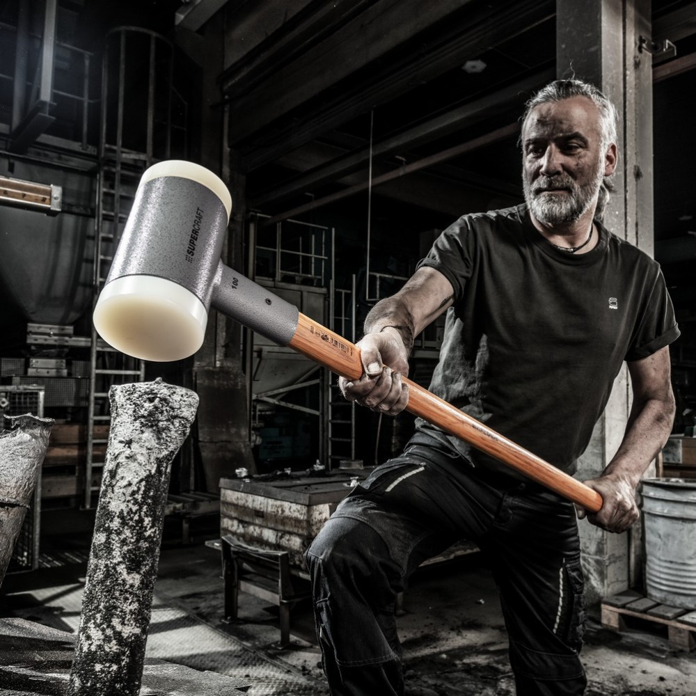 Кувалда безынерционная HALDER Supercraft 3366 с деревянной ручкой, Ø=100 мм, m=7050 г, І=1000 мм 3366.107 Одесса - изображение 3