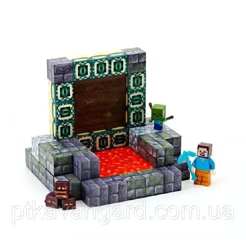 Конструктор магнітний майнкрафт 65 кубики магнітні блоки портал в край Dream World LZCK 011 Хмельницький - фото 6