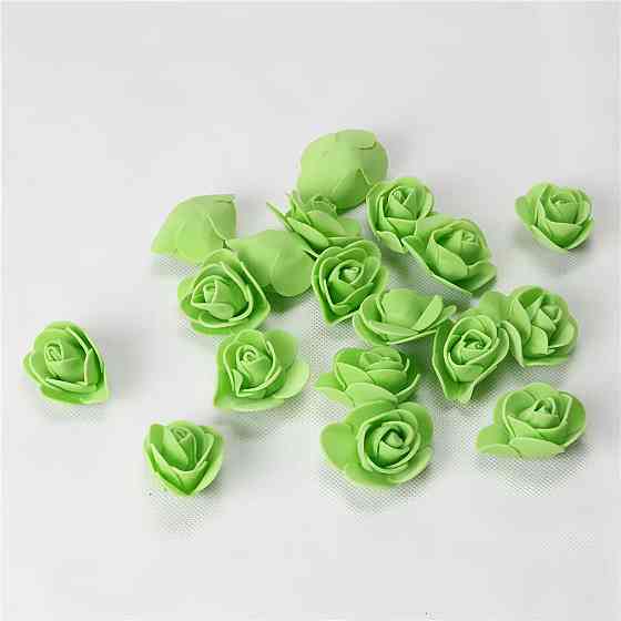 Головки штучних квітів 50 штук 3 см салатовий Київ