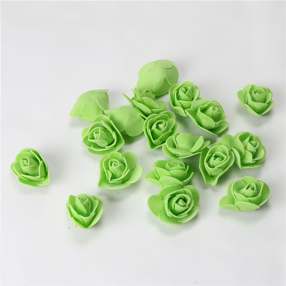 Головки штучних квітів 50 штук 3 см салатовий Київ - фото 5