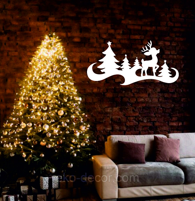 Декоративне настінне Панно «Олень», Декор на стену Київ - фото 1