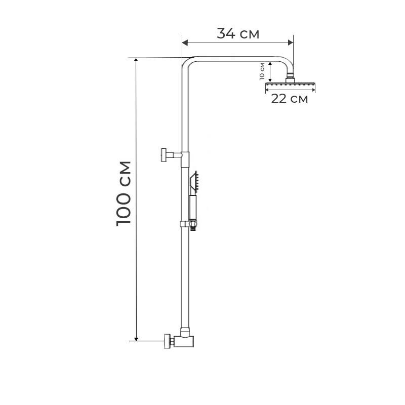 Душова колона  Zerix DK-003   ( ZX3095 ) 29865 Харьков - изображение 3