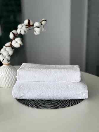 Комплект махровых полотенец Ideal Textile 2 шт (50х90см + 70х140см) белый 550 г/м2 Черновцы