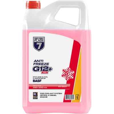 Антифриз 7FLAGS Super G12+ червоний ПЕ 4,7кг (7350118360279) Вінниця