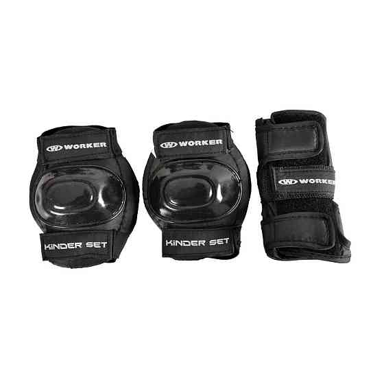 Набор из 6-ти протекторов WORKER Kinder - размер S / черные Киев